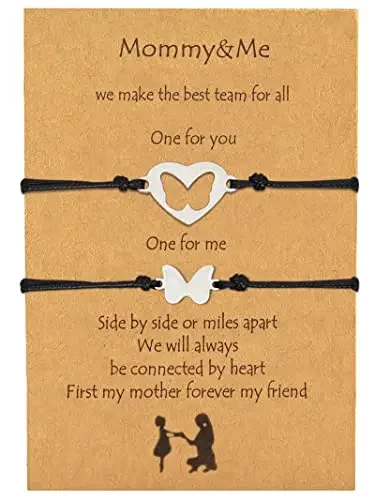 Модные серебряные разноцветные браслеты в виде сердца для мамы дочки и меня