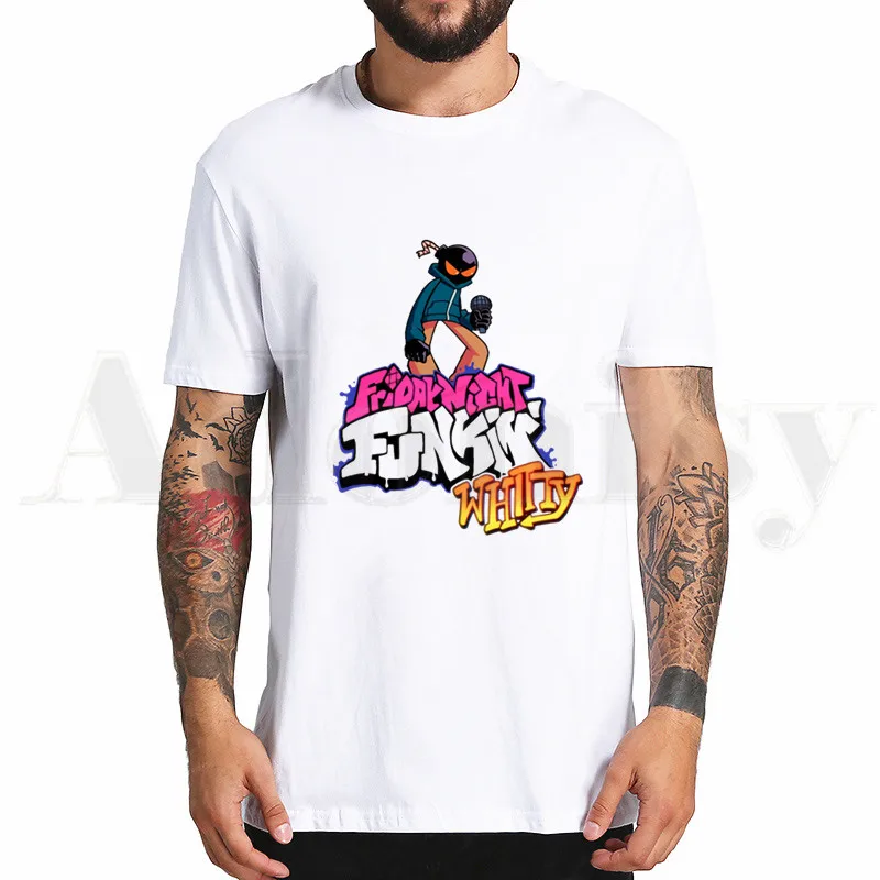 

Friday Night Funkin Anime Game New Men T-shirt Graphic Printed Male T Shirt Casual Harajuku Short Sleeves Kawaii Tshirts