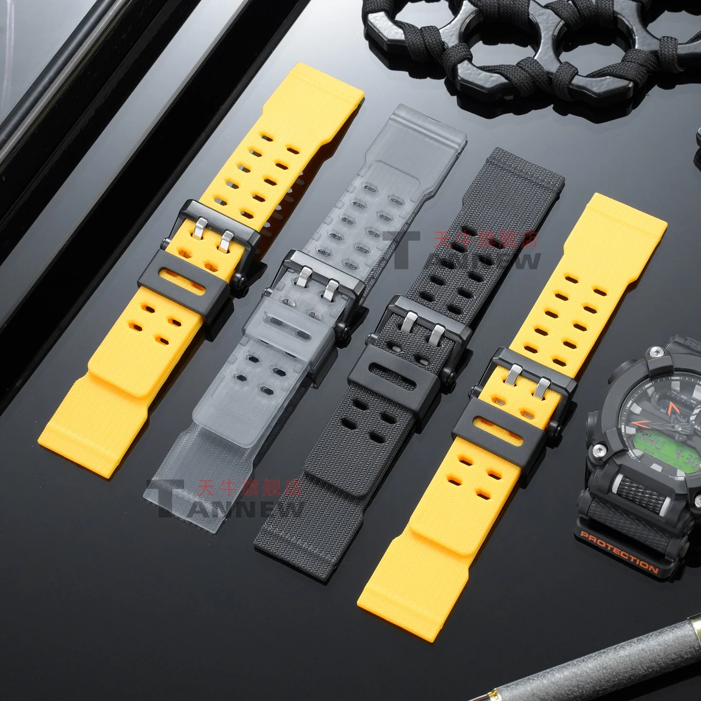 Фото Для Casio G-Shock GA-900 GA-900SK GA-900TH GA-900HC, сменный ремешок из прочной полимерной смолы, спортивный ремешок для часов серии 900 №2