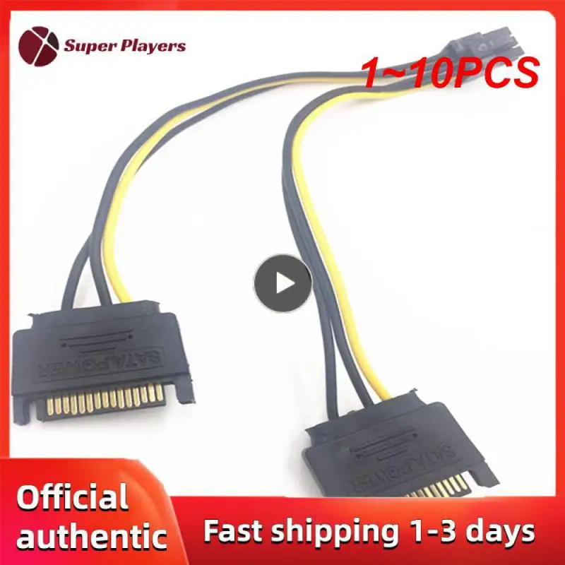 

1~10PCS 20cm black 15 Pin SATA Male to 4 Pin Floppy Drive Power Cable for Floppy Drives USB3.0 Extender Card