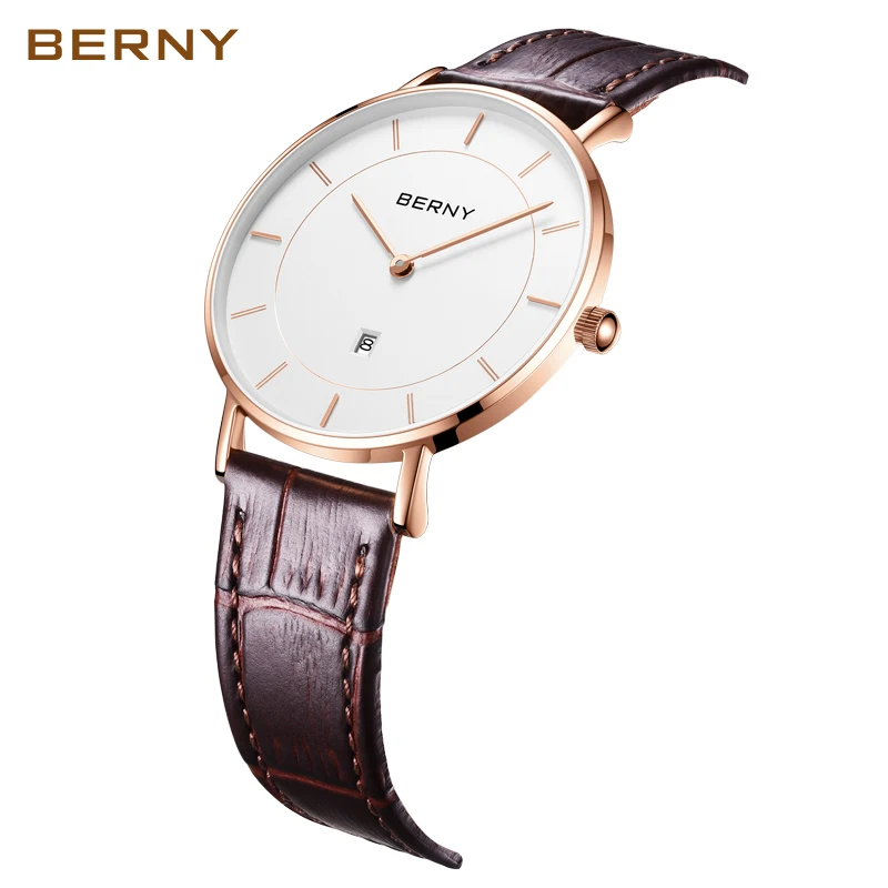 Women's Watches Waterproof Men Quartz Stainless Steel Watch Sapphire Ladies Date Calendar Ultrathin Case Business Wristwatch
