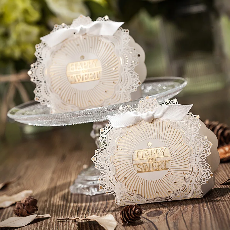 10pcs Wedding Candy Box Premium Wedding Holiday Party Candy Box Ferrero Wedding & Engagement Packaging Box