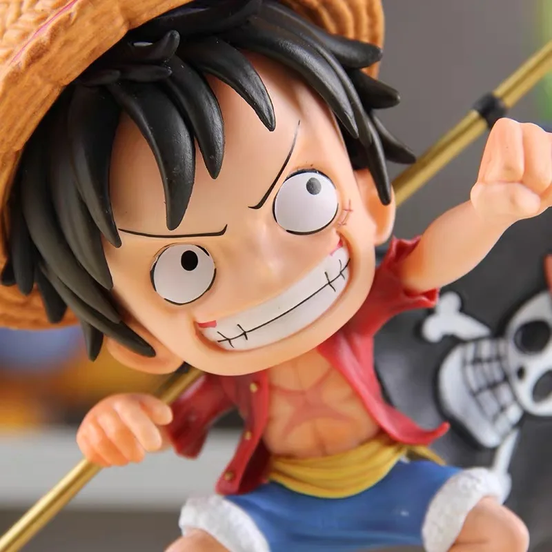 Фигурка из аниме Луффи с пиратским флагом милая тысяча солдат коллекционные