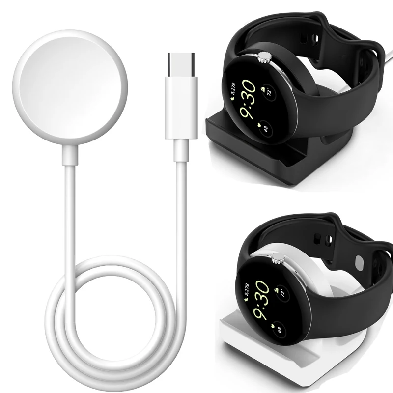 

Адаптер зарядного устройства Type-C для умных часов, док-станция, магнитный USB-кабель для зарядки, базовый шнур, провод для Google Pixel Watch, аксессуары для умных часов