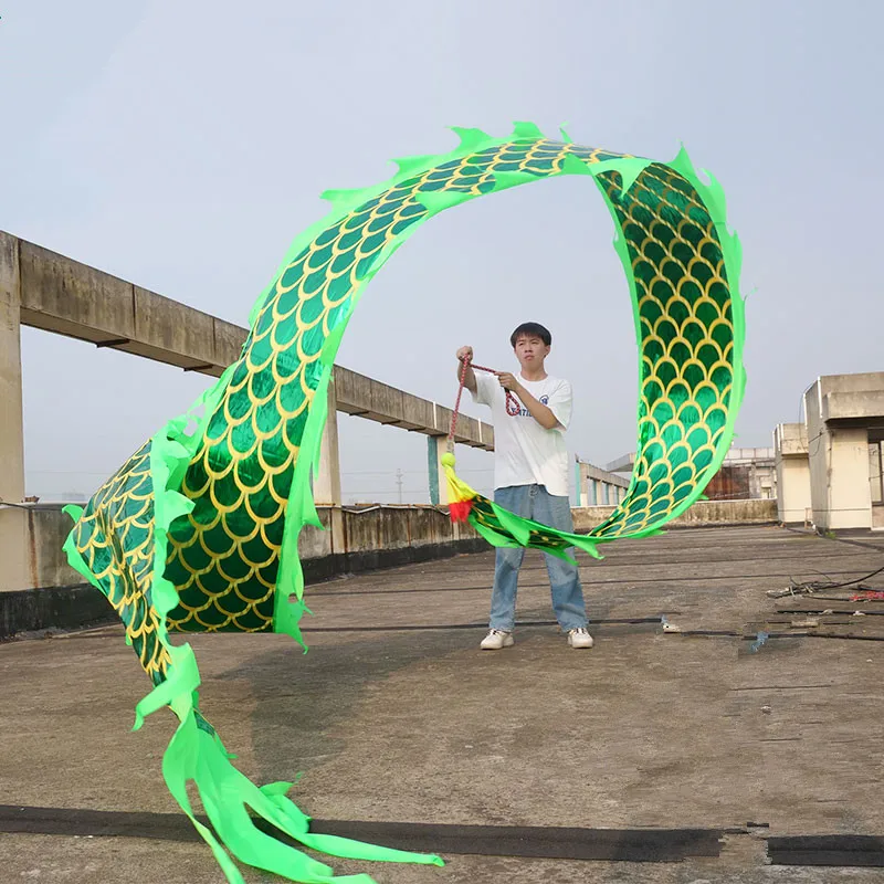 Квадратная сценическая выступление фитнес лента дракона танец Традиционная