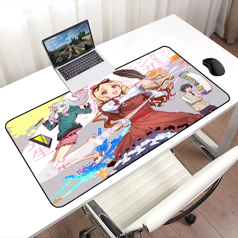 

Резиновый коврик для мыши Eromanga Sensei, аниме игровой коврик для клавиатуры, настольного компьютера, Xxl