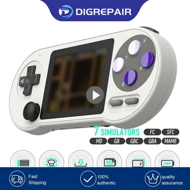 FROG SF2000 3-дюймовый портативный игровой консольный плеер IPS мини-портативный