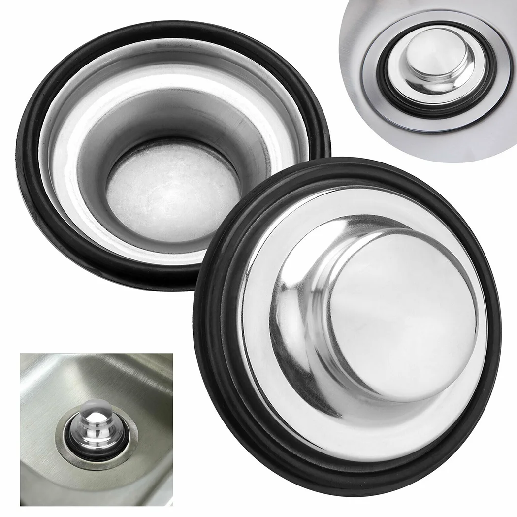 

1PC Garbage Disposal Stopper Stainless Steel Drain Cover Kitchen Water Sink Drainer Disposal 85mm For Whirlaway & Many Others✅