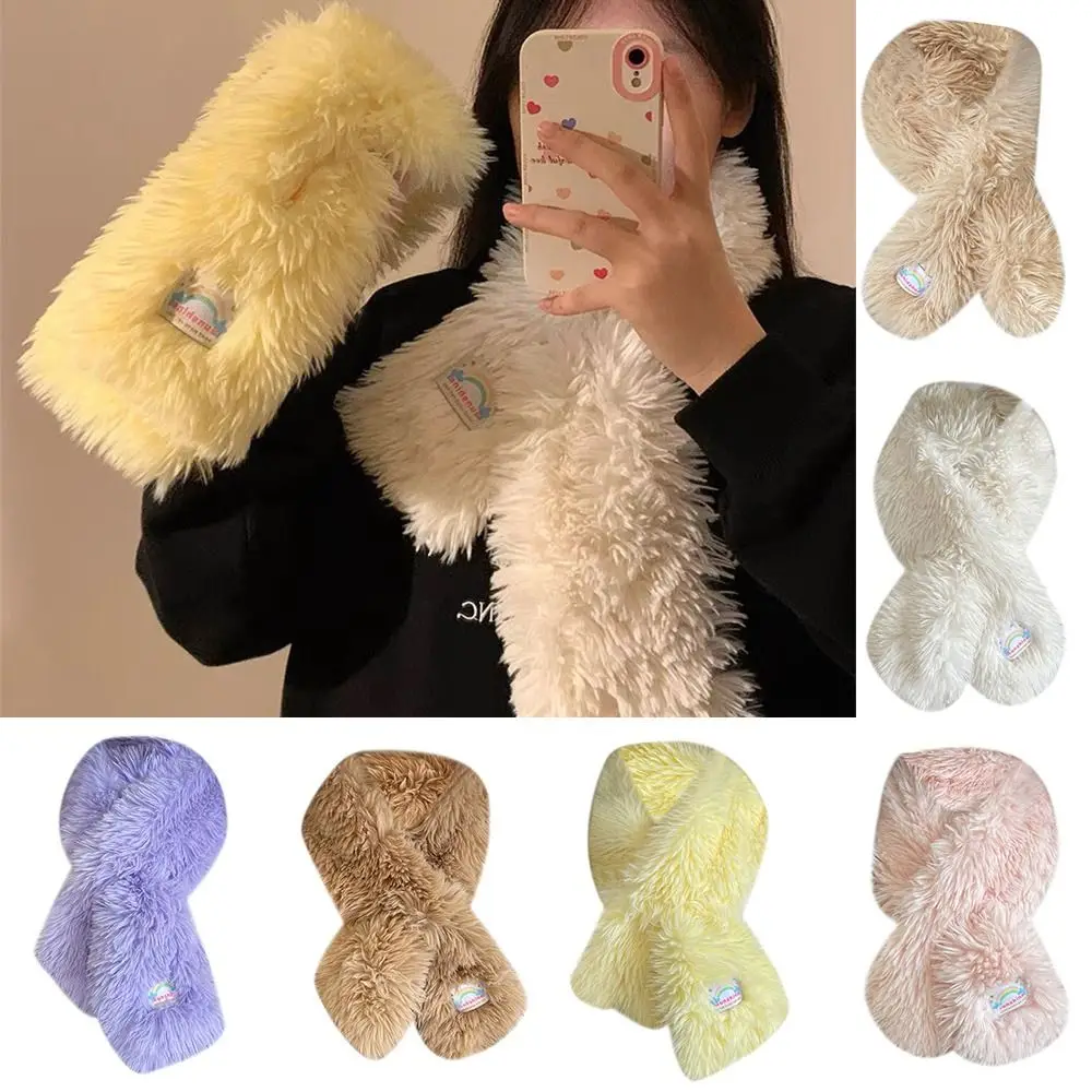 Нагрудник термотеплитель для шеи ветрозащитный утолщенный плюшевый шарф