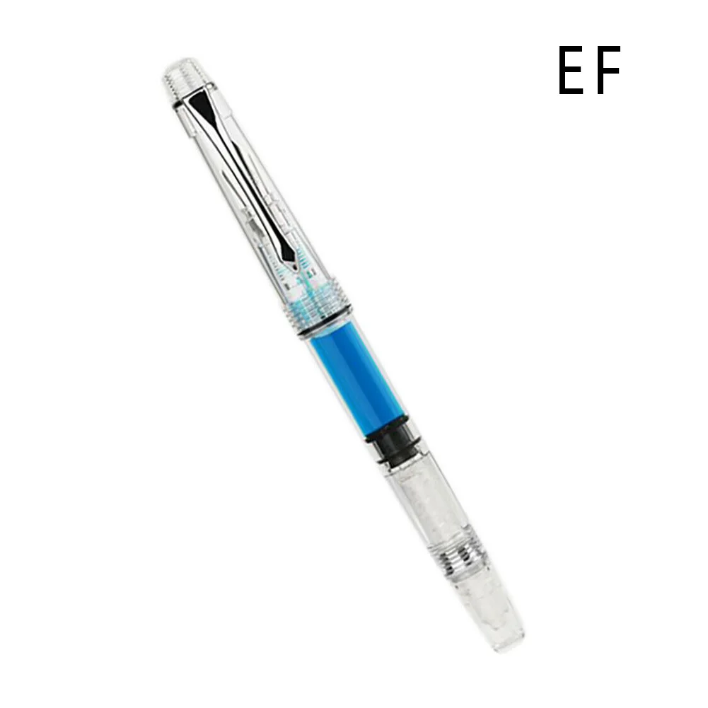 

Calligraphy Business Handwriting School Gifts Students Fountain Pen Office Smooth Ink Arts Transparent Piston Stationery