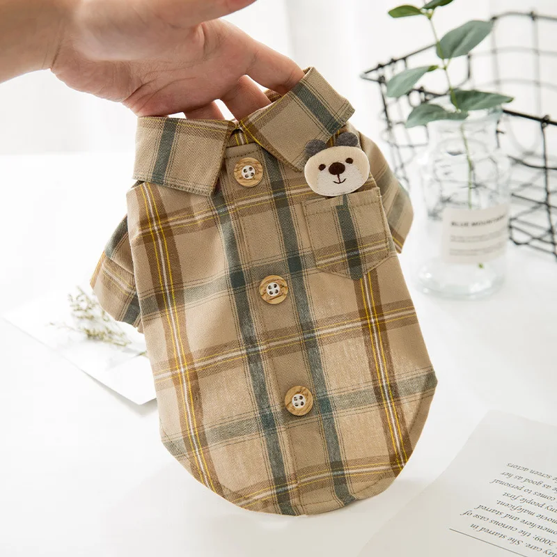 

Checked Summer and Winter Pet Dog Clothes, Summer Pet Dog Sweater Shirt Hoodie, Pet Dog Products Accessaries Supplier