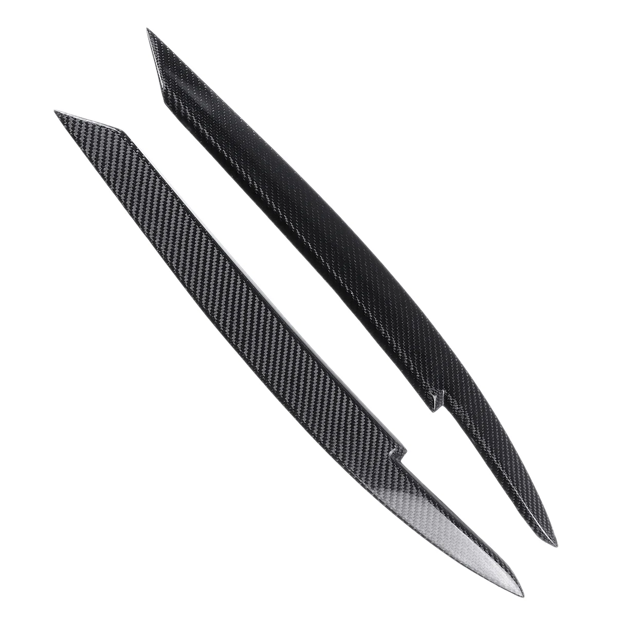 

Для B7 2010-2015 Автомобильные фары веки для бровей ABS наклейка на фару лампа крышка аксессуары отделка-углеродное волокно