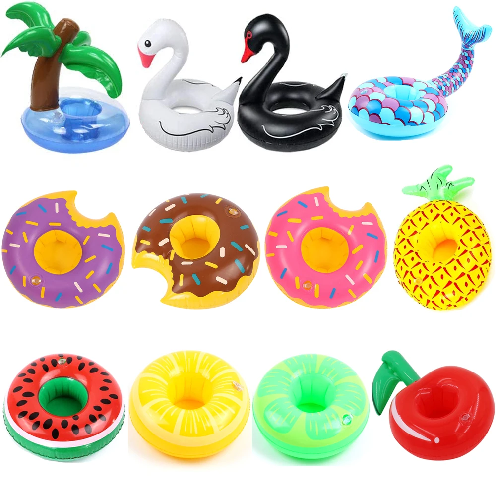 

Kids Toys Bar Coasters Pool Floaties Inflatable Drink Holders Swimming Pool Float Drink Floats Inflatable Cup Coasters