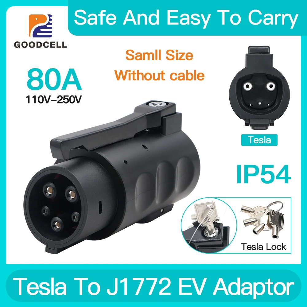 GOODCELL Tesla to J1772 EV Зарядные адаптеры 80A 20kW автомобильные электрические устройства