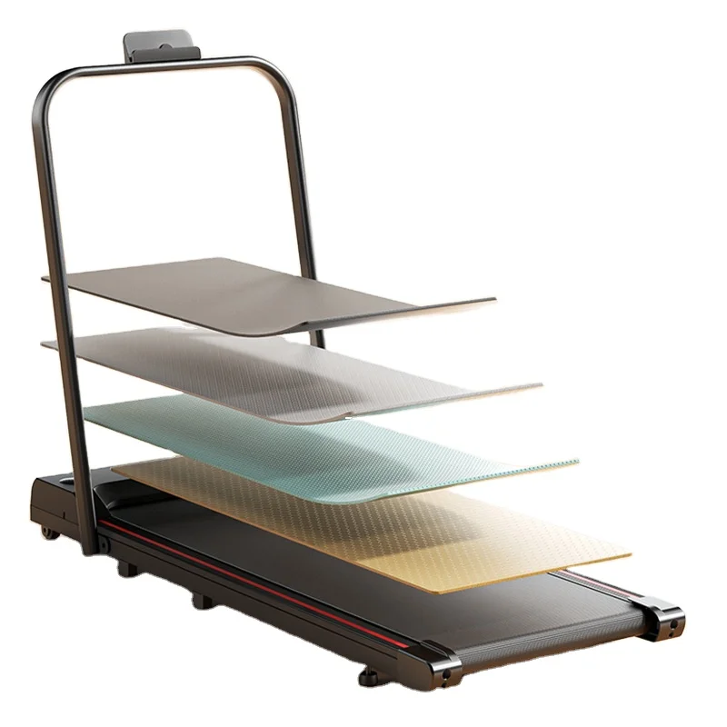 Бытовая бесшумная плоская беговая дорожка Многофункциональная регулировка