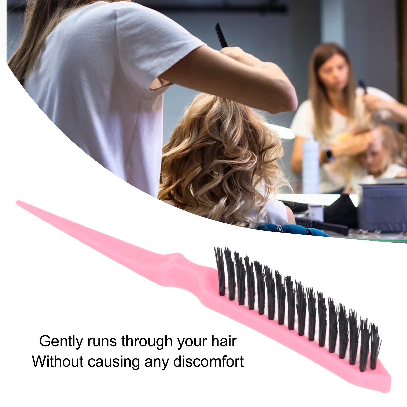 10 шт. щетка для крысиного хвоста расчески 3 ряда нейлоновая дразнятия волос