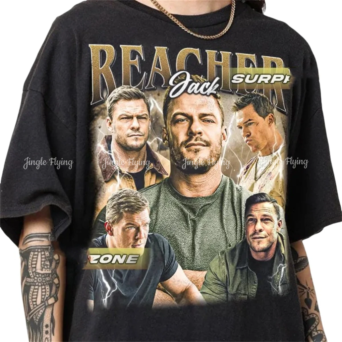 Свитшот с круглым вырезом для мужчин и женщин Alan Ritchson Jack Reacher