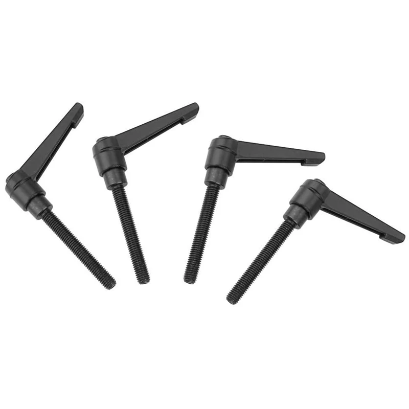 

4 шт. зажим Рычажная ручка, M8 ручка из нержавеющей стали с наружной резьбой, черная (40 мм)