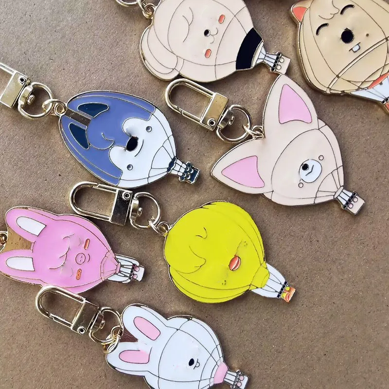 Корейская волна SK периферийный мультяшный милый набор карт металлический брелок