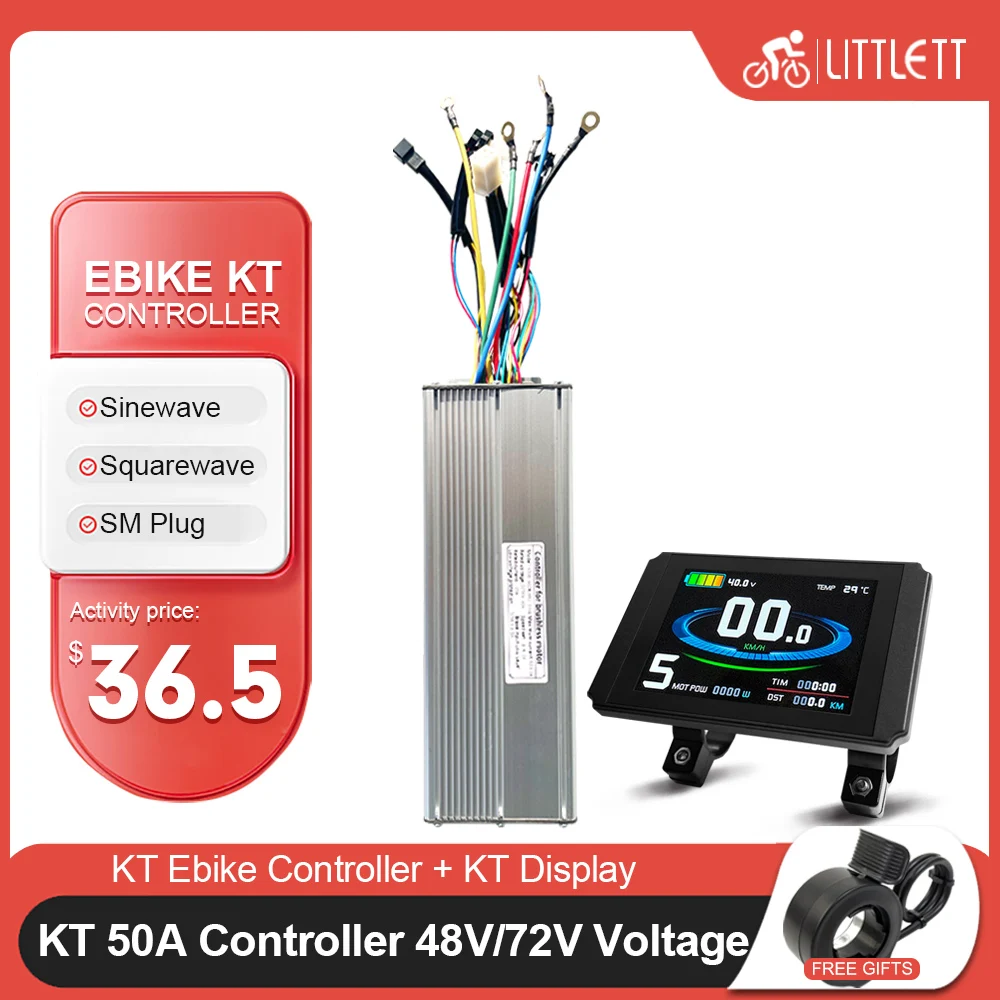 Флэш-Контроллер 48 В/60 в/72 В/90 в 50 А для электровелосипеда