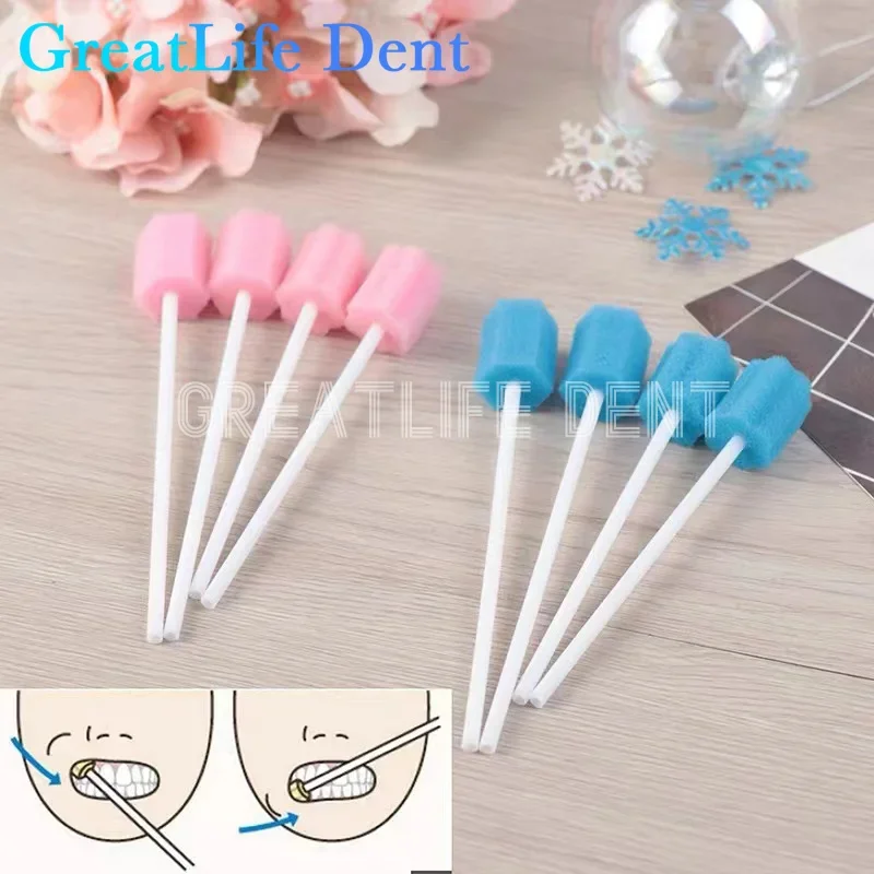 100 шт. Одноразовые Губки для чистки зубов