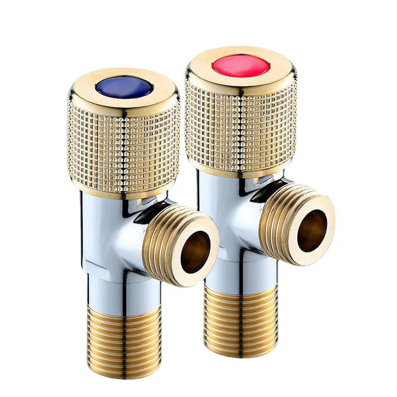 

G1/2 Explosion-proof Brass Angle Valve Cold And Hot Water Stop Valve Toilet Faucet Inlet Valve For Toilet Kitchen