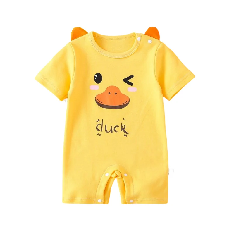 

Детский хлопковый комбинезон с коротким рукавом, на возраст 0-24 месяца