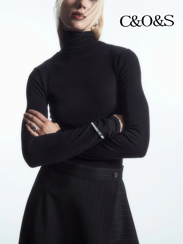 Женская прозрачная футболка с длинным рукавом в повседневном стиле вязаный топ