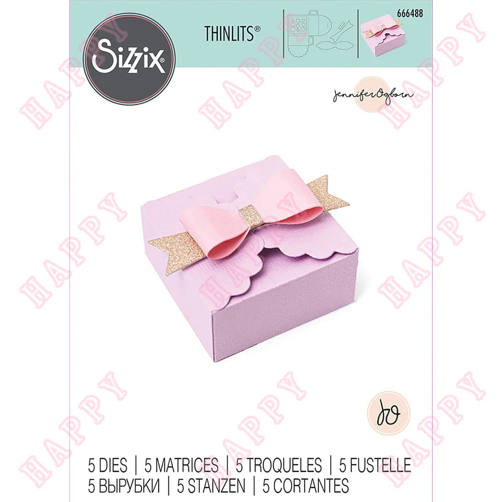 

New Metal Cutting Dies Christmas Treat Box Scrapbook Diary Decoration DIY Greeting Card Handmade Paper Craft Embossing Template