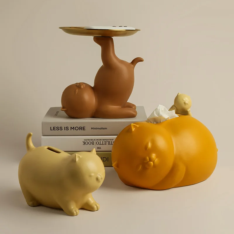

Decorations Home Decor Home Key Storage Simple and Creative Kawaii Room Decor Piggy Bank Lovely Cat Decoration Accessories