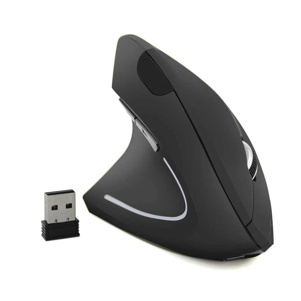 

Wireless Vertical Computer Mouse Rechargeable Ergonomic Optical USB Left Hand Mause 1600 DPI Upright Game Mice For PC Laptop Mac