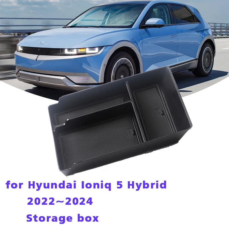 

For Hyundai Ioniq 5 Hybrid 2022~2024 Central Armrest Secondary Storage Box Organizer Center Console Interior Car Accessories