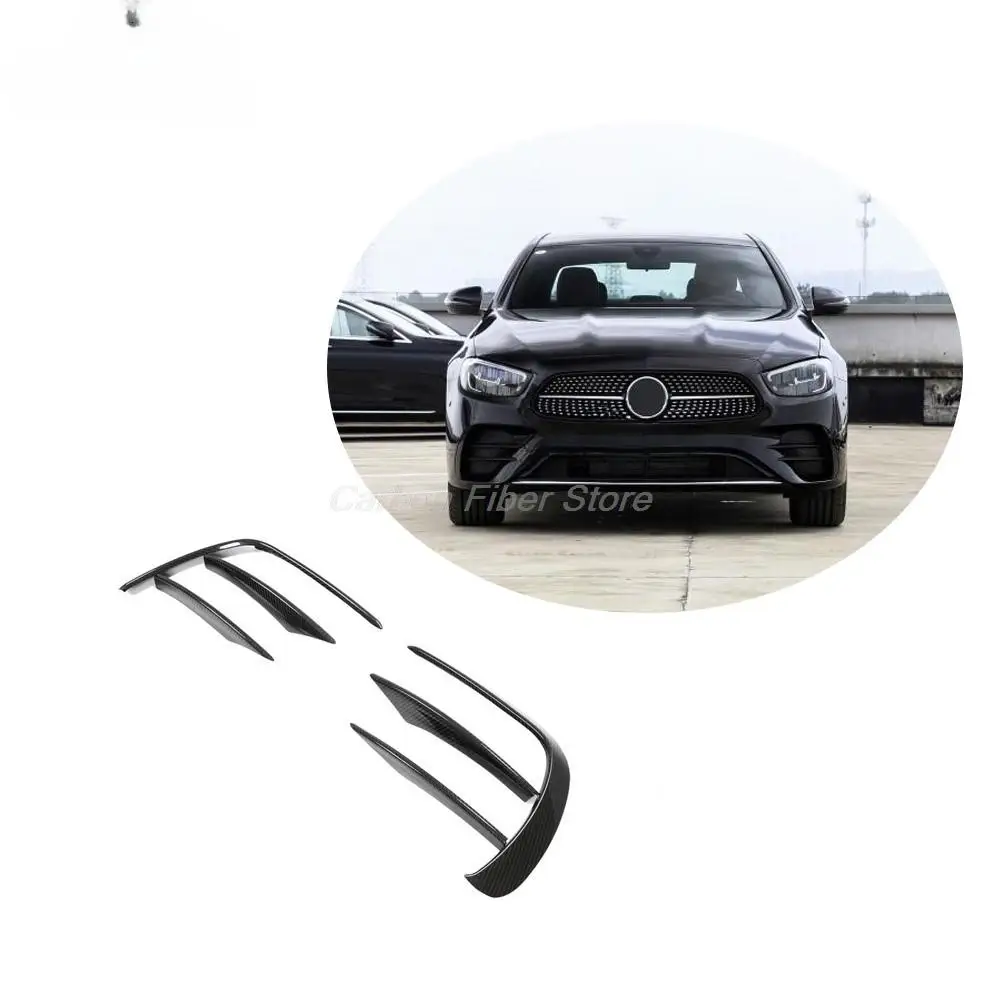 

Carbon Fiber W213 E450 Front Bumper Canards for Mercedes Benz E Class W213 E300 E350 E400 E450 Sedan 4-Door 6pcs/set