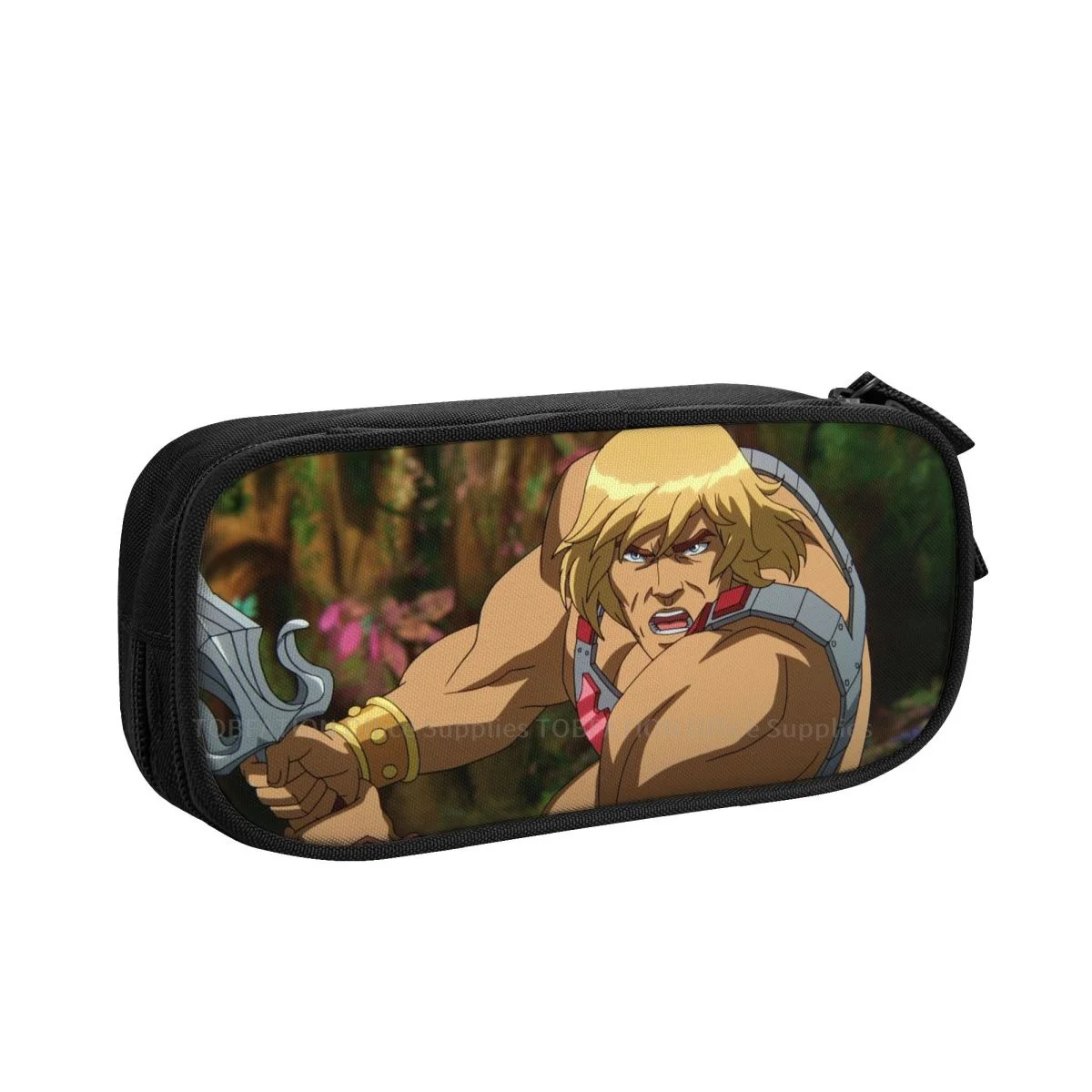 

Adventure Pencase He-Man and the Masters of the Universe Pencil Bag Teenage School Storage Supplies Large Capacity Double Zipper