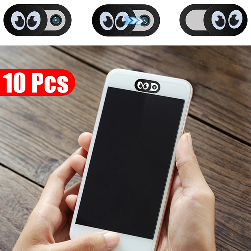 

Крышка затвора веб-камеры 10 шт., пластиковая крышка для камеры iPad, планшета, ноутбука, ПК, фотоаппарата, зеркальные линзы, наклейка для конфиденциальности