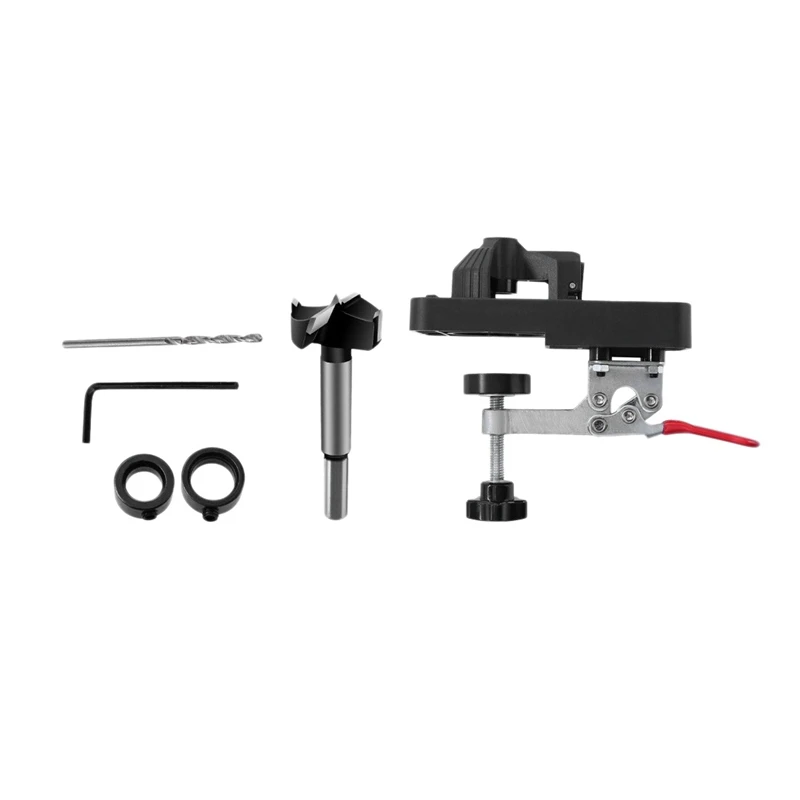 

Cabinet Hinge Drilling Hole Puncher 35Mm Drill Guide Locator Dowel Jig For Door Concealed Installation Tools