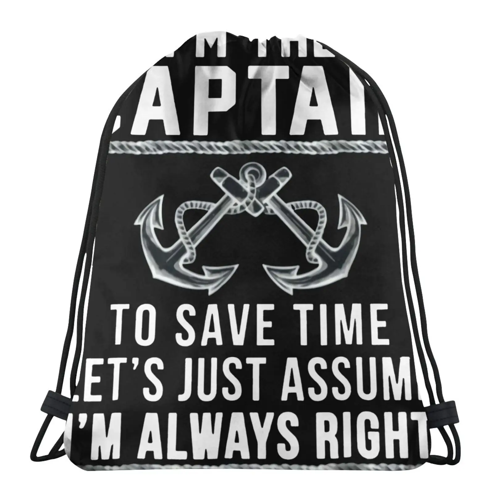 

Captain Of The Boat Behind The Bag Sport Shoe Bag Pouch Shoe Bag For Children Fabric Bag Backpack Storage Bag Bag Gothic Style