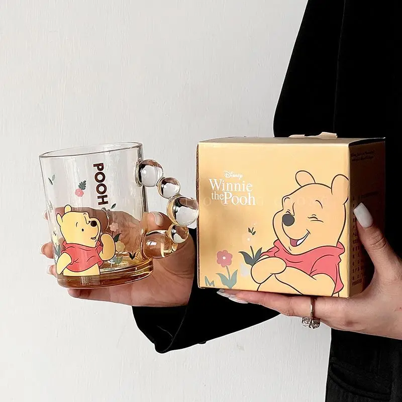 Чашка Винни-Пух Disney универсальный мультяшный подарок для детей и дома стеклянные