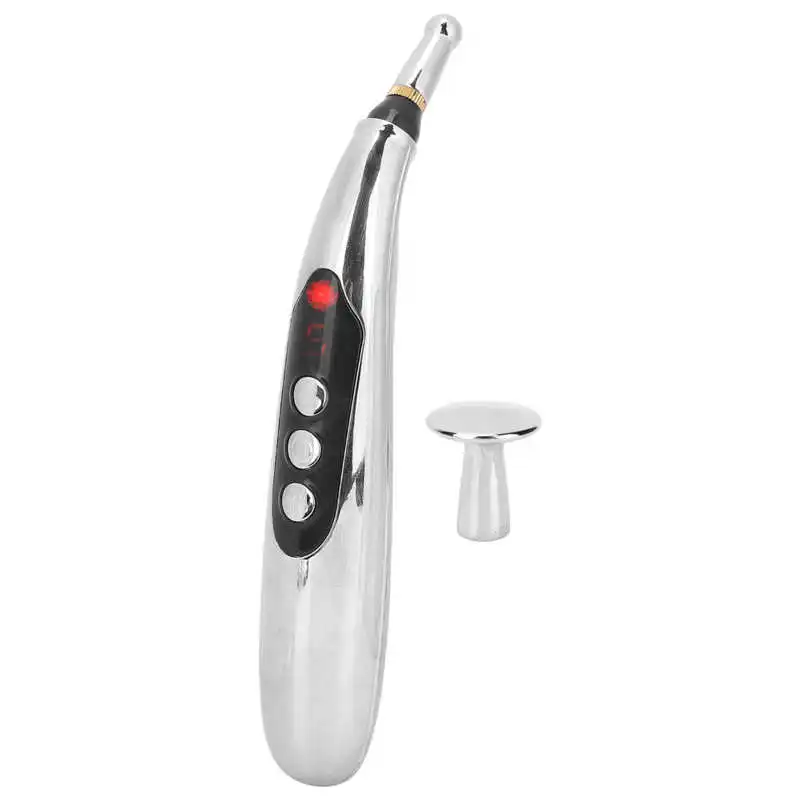 

Electronic Acupuncture Pen Massage Tool Non Slip Buttons Acupuncture Massage Pen for Pain Relief