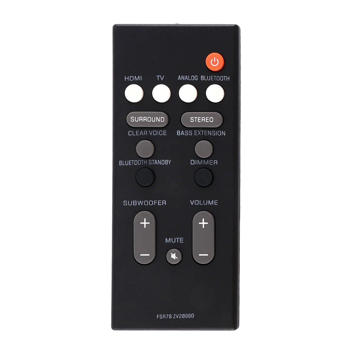 Remote Control FSR78 ZV28960 for YAS-106 YAS-207 -1060 YAS-107 -1070 Bluetooth Soundbar System