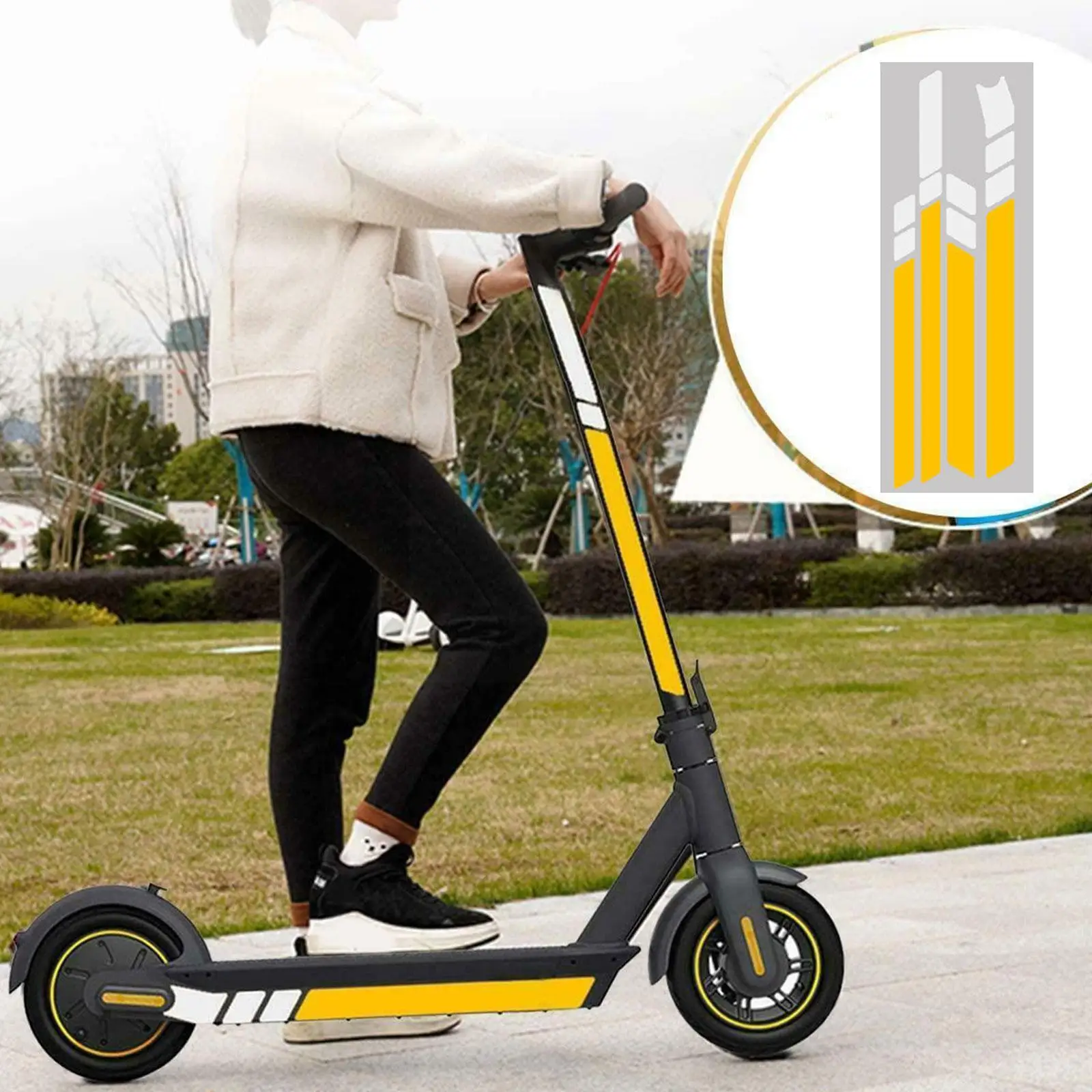 Светоотражающие наклейки из ПВХ для Ninebot Max G30 украшение электрического тела