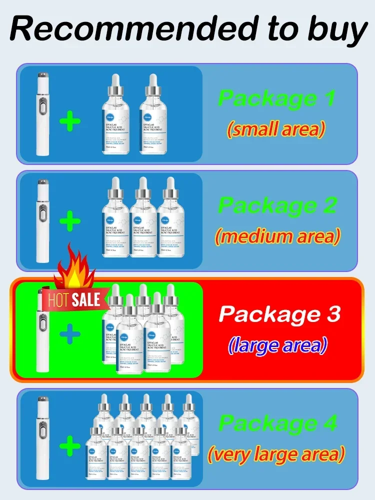 Acne laser pointer serum creams for the face