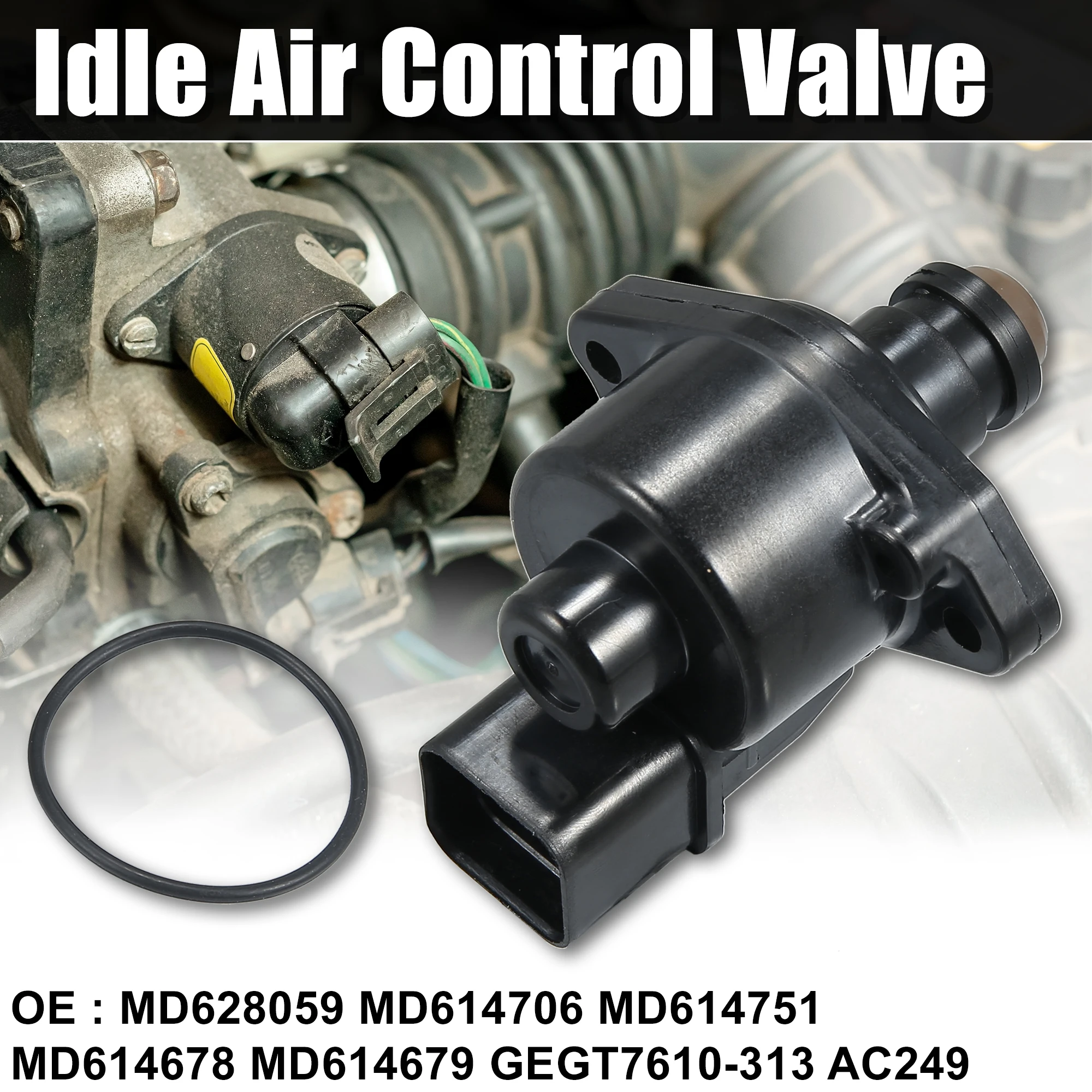 

Uxcell Car Idle Air Control Valve MD628059 MD614706 for Mitsubishi Diamante 1994-2004