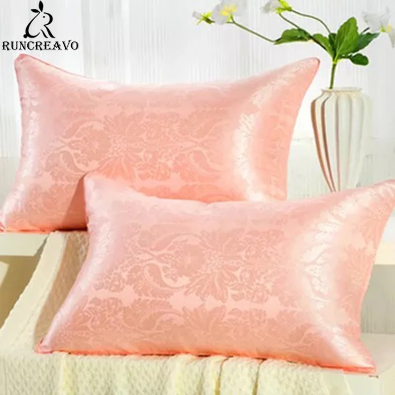 

48*74cm Luxury Mulberry Silk Pillow/natural Silk Pillow Pressure Memory Neck Health Five-star Hotel Silk Pillows Floral