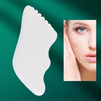 1pcs gua sha scraper white jade gouache board natural stone scraping massage tool for body and face relaxation detox beauty care