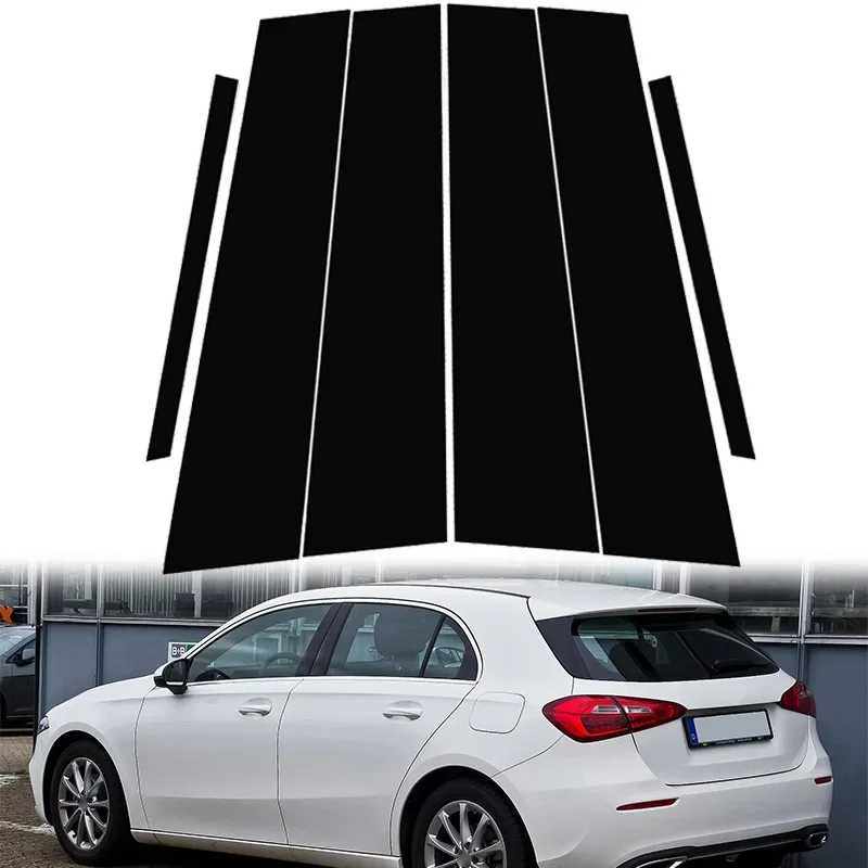 6 шт. декоративные стойки для автомобильных дверей и окон Mercedes Benz A Class W177 Hatchback/Sedan