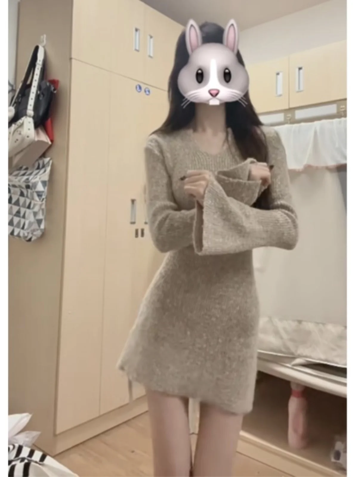 Korean Series Atmosphere Wear Fishing Dating Dress Super Nice Inner wear Base Knit sweater 2024 Autumn