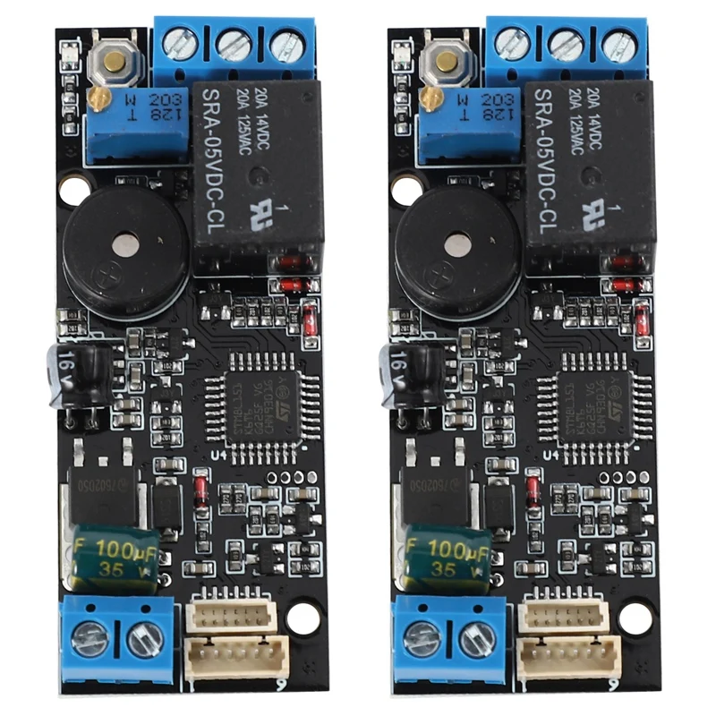 

2X K202 Fingerprint Control Board, Low Power Consumption 12V Power Supply, Relay Output, Adjustable Closing Time