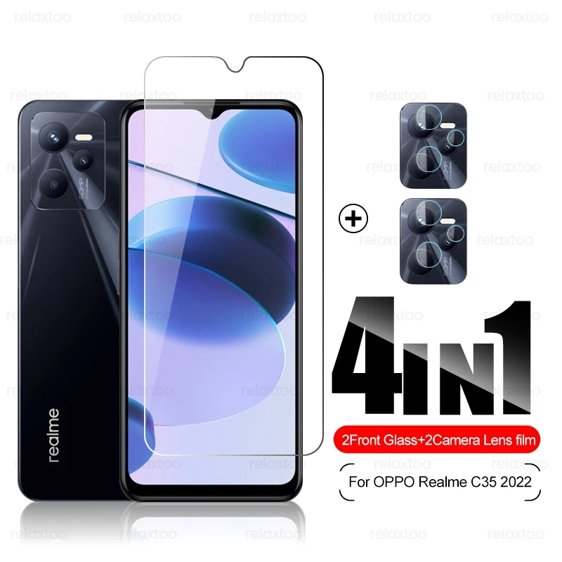 

Стекло для камеры Realmi C35 1to 2, Защитное стекло для Realme C35 C 35 35C RealmeC35 RMX3511 6,6 дюйма, Защитная пленка для экрана
