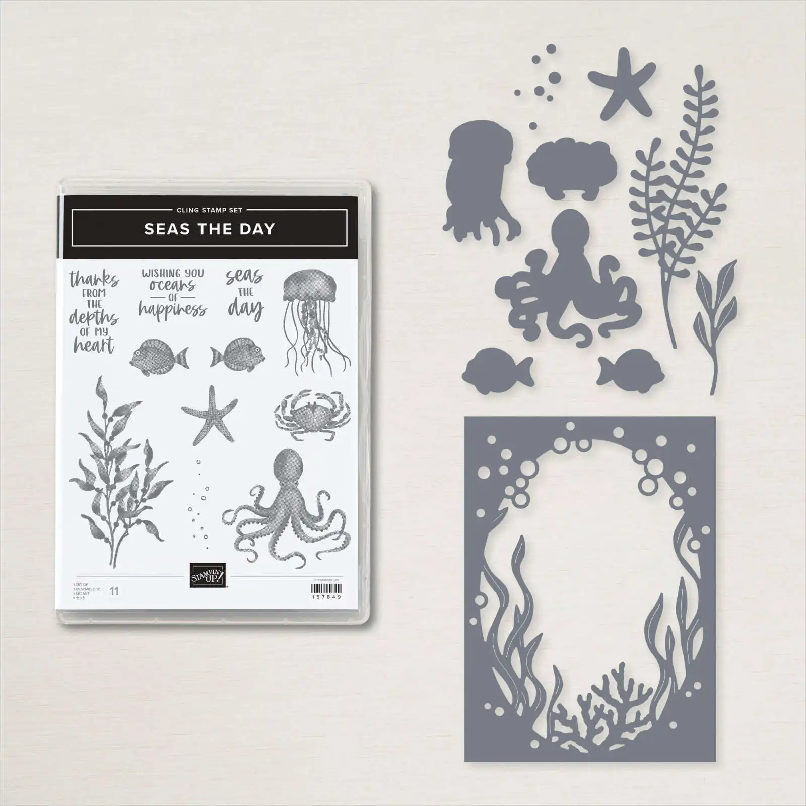 

Marine Life Metal Cutting Dies & Stamps Scrapbook Diary Decoration Embossing Template DIY Greeting Card Handmade